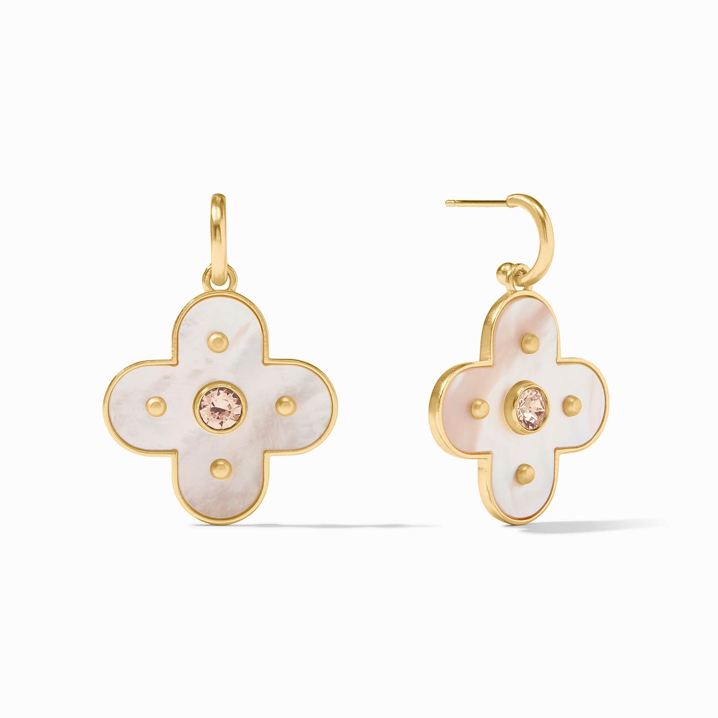 Colette Hoop & Charm Earring - Champagne