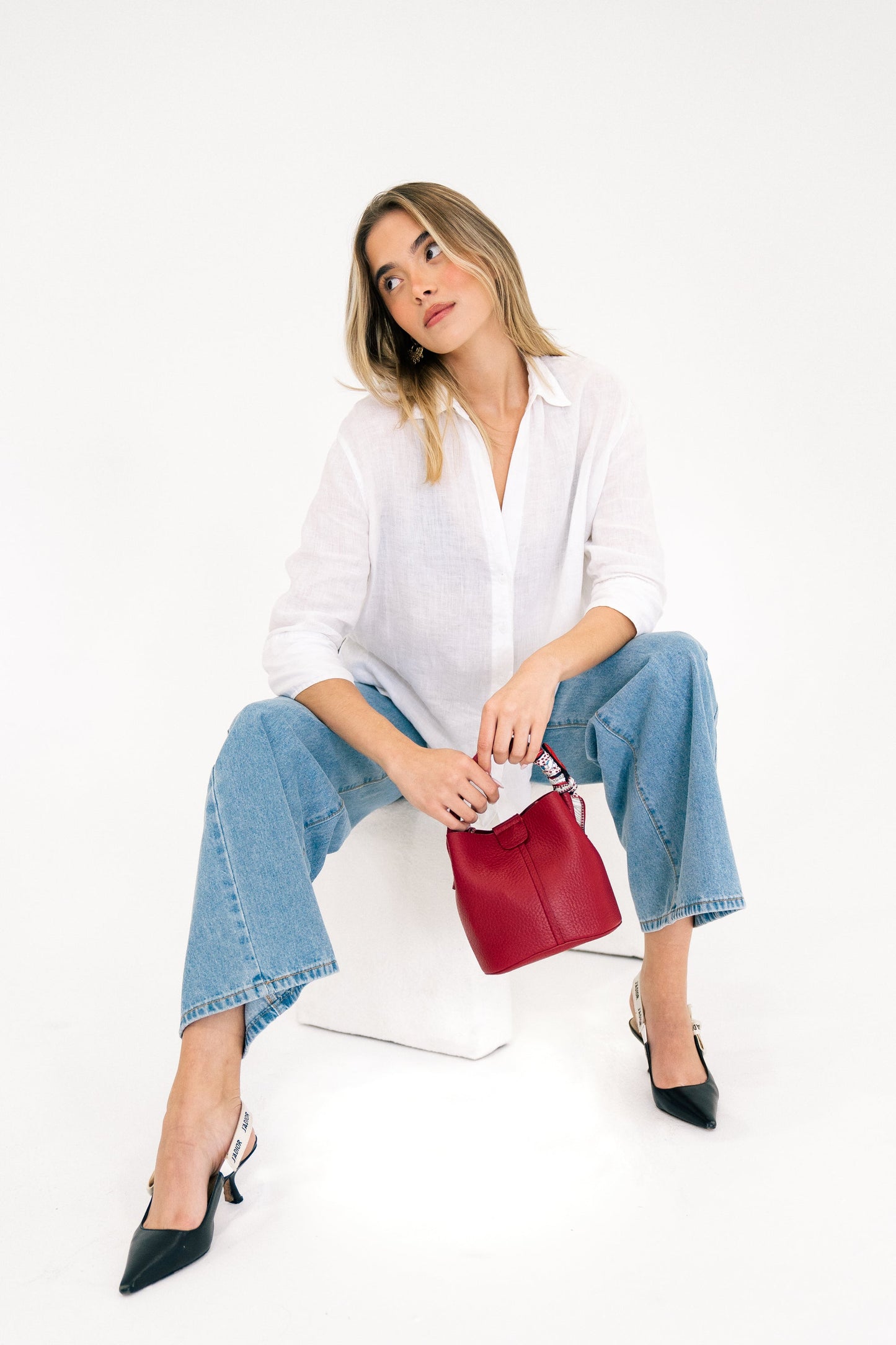 Mini Brooke Bag in Red