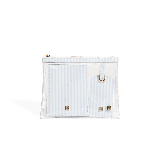 LUXE TRVL 3PC SET - PIMLICO STRIPE BLUE