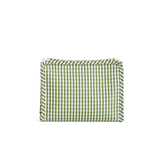 Roadie Small Zip Pouch - Gingham Moss