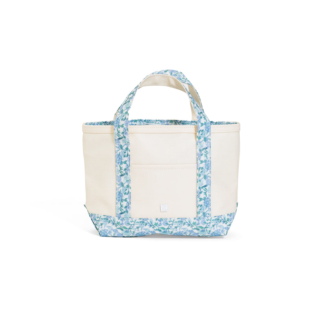 MINI TOTE - COATED CANVAS NATURAL With HAMPTONS