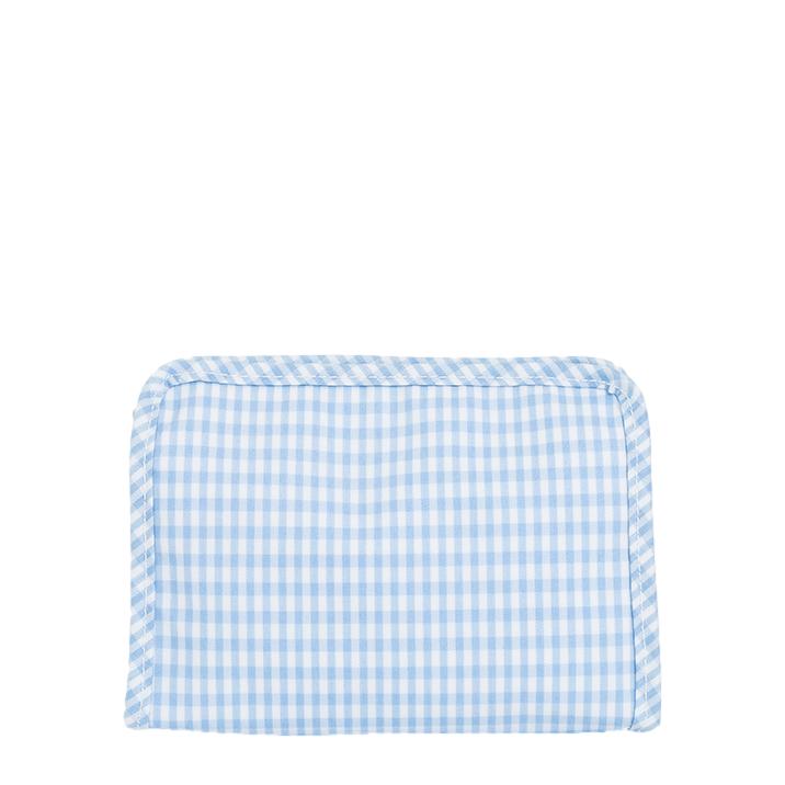 Roadie Small Zip Pouch - Gingham Mist