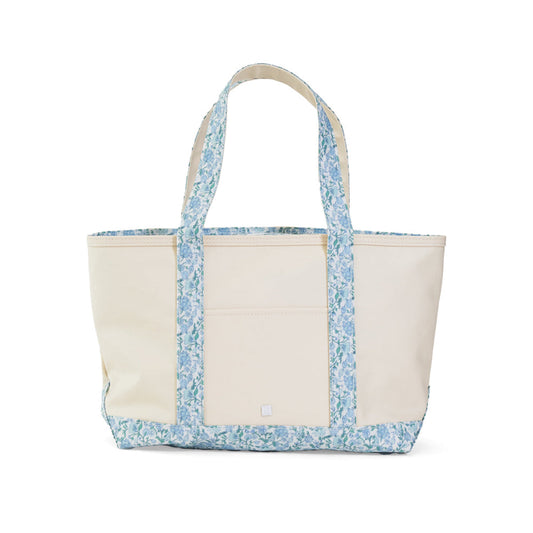 Medium Tote - Coated Canvas Natural With Hamptons Trim