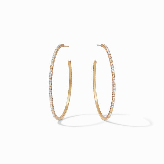 Windsor Hoop - Cubic Zirconia - Large