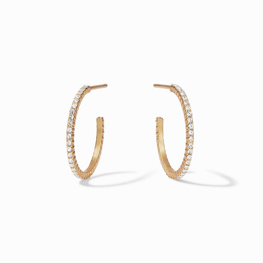 Windsor Hoop - Cubic Zirconia - Medium