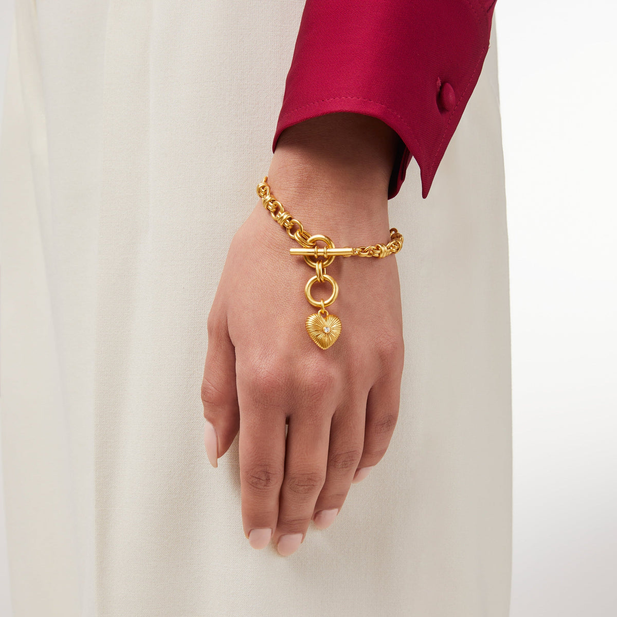 Esme Heart Bracelet in Cubic Zirconia