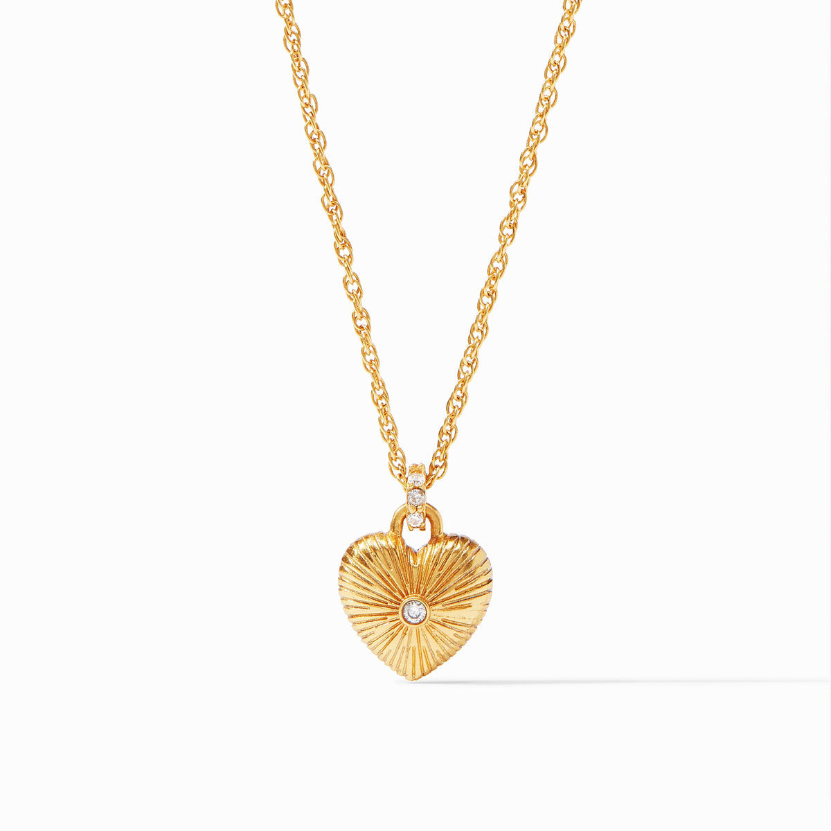 Esme Heart Solitaire Necklace in Cubic Zirconia
