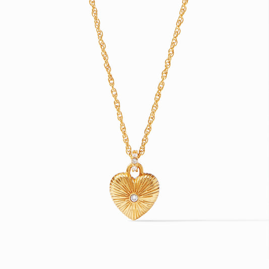 Esme Heart Solitaire Necklace in Cubic Zirconia