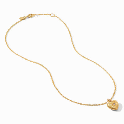 Esme Heart Solitaire Necklace in Cubic Zirconia