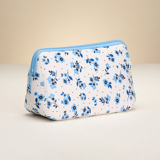 Flower Pattern Cosmetic Pouch Bag