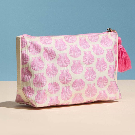 Shell Pattern Tassel Multi Purpose Portable Pouch Bag