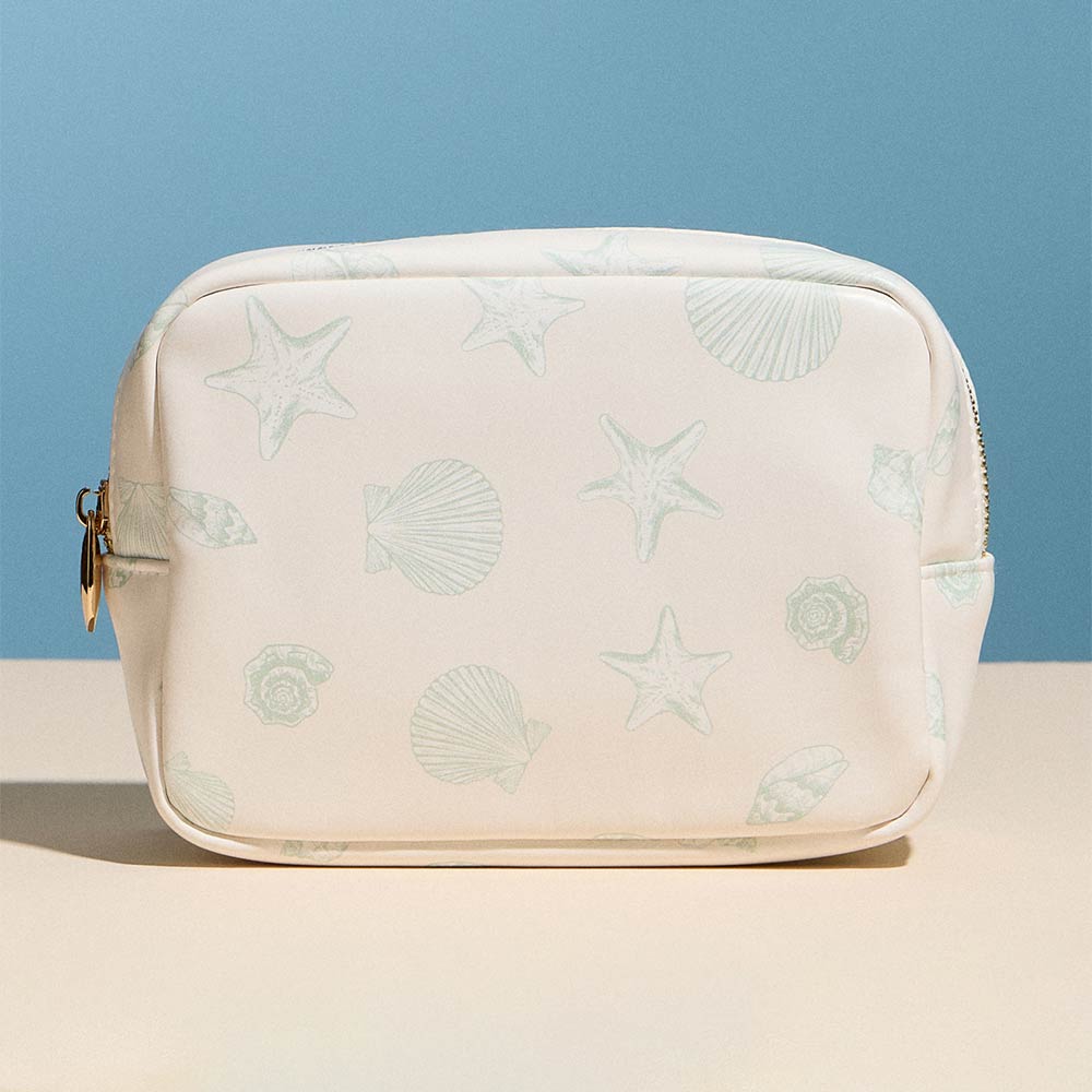 Sealife Pattern Print Portable Cosmetic Pouch Bag
