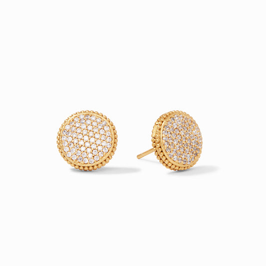 Fleur-de-Lis Stud - Cubic Zirconia