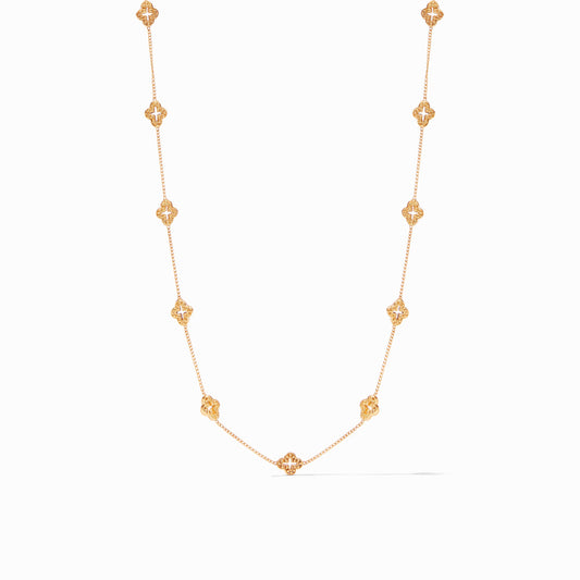 Florentine Demi Delicate Station Necklace - Gold