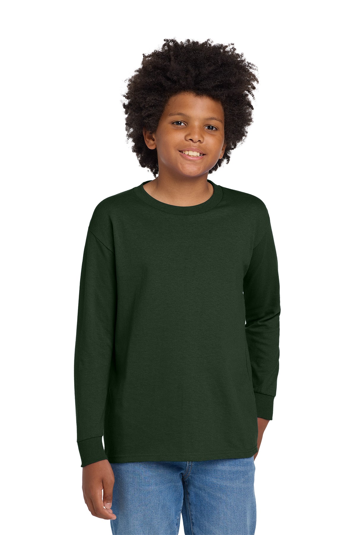 Gildan¨ Youth Heavy Cottonª 100% Cotton Long Sleeve T-Shirt