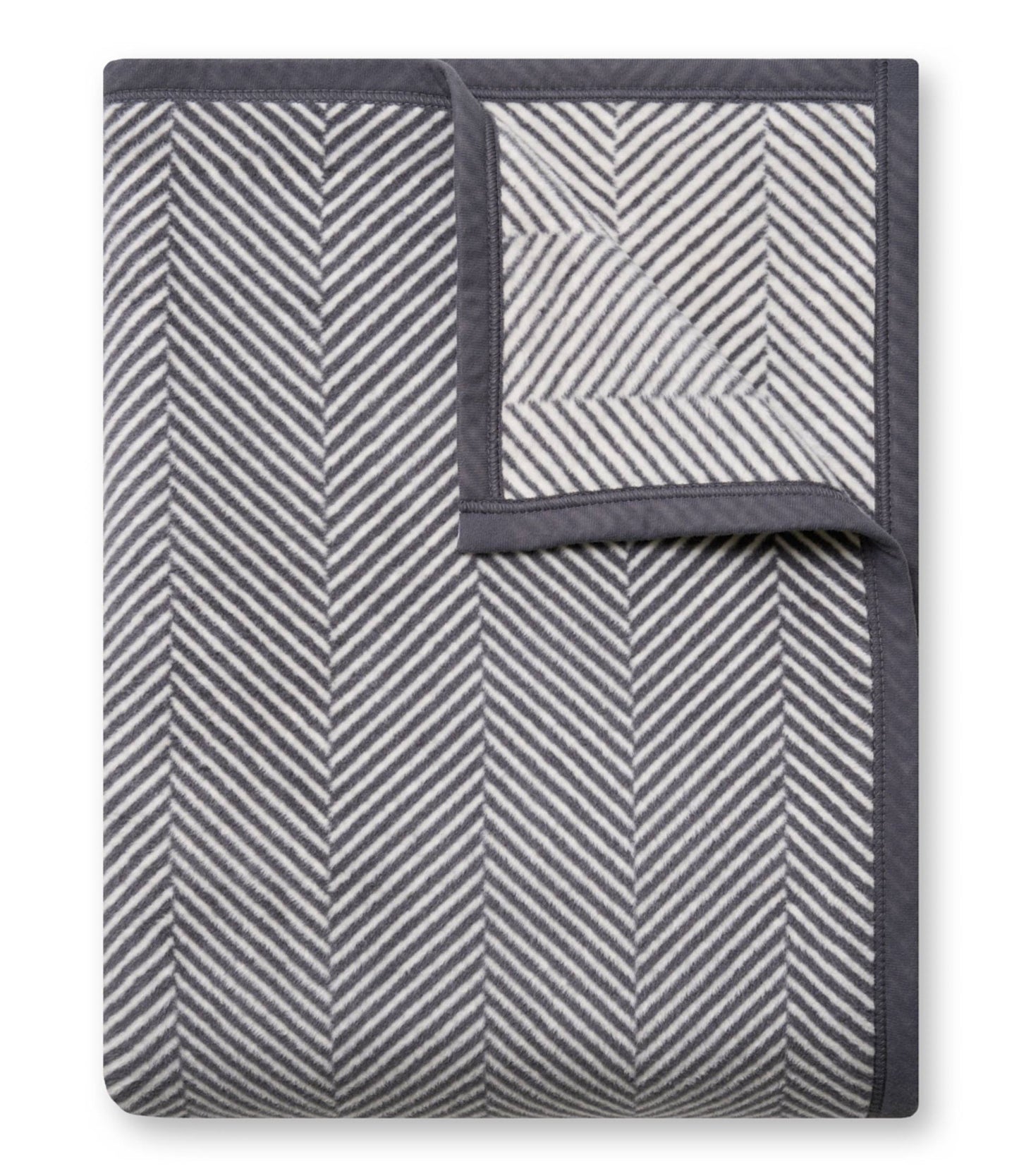 Harborview Herringbone Ash Blanket: Original