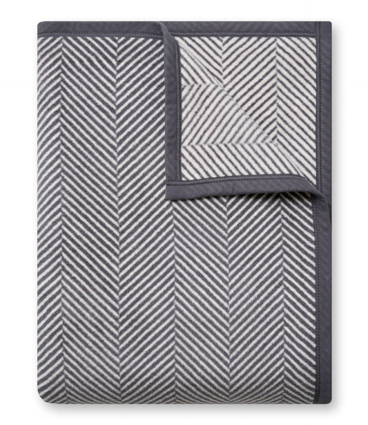 Harborview Herringbone Ash Blanket: Original