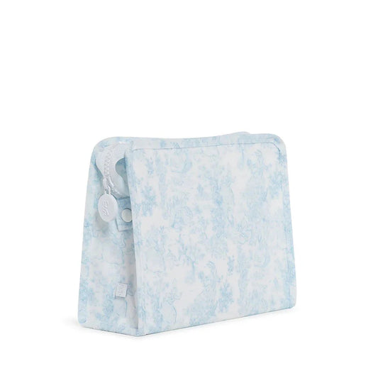 ROADIE MEDIUM Zip Pouch -
  BUNNY TOILE BLUE