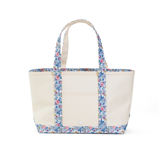 MEDIUM TOTE - COATED CANVAS
  NATURAL with BRIDGEHAMPTON TRIM