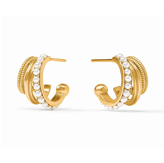 Hydra Triple Hoop - Pearl