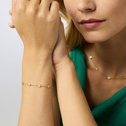Jolie Delicate Bracelet in Cubic Zirconia