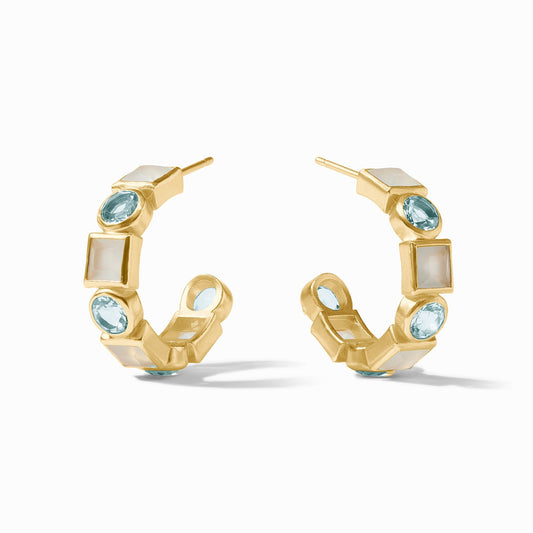 Jolie Hoop - Aquamarine Blue