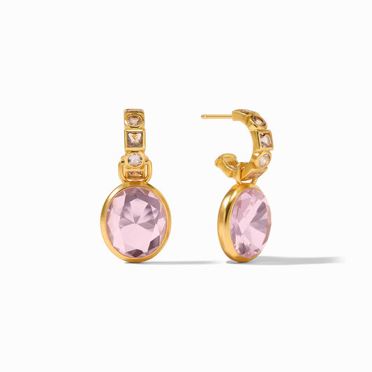 Jolie Hoop & Charm Earring - Rose