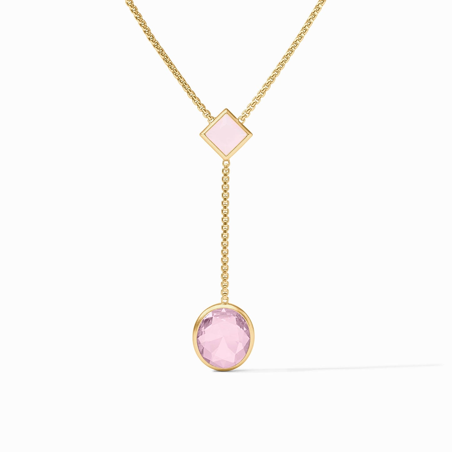Jolie Lariat Necklace - Rose