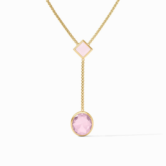 Jolie Lariat Necklace - Rose