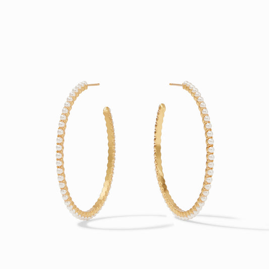 Juliet Hoop - Pearl - Medium