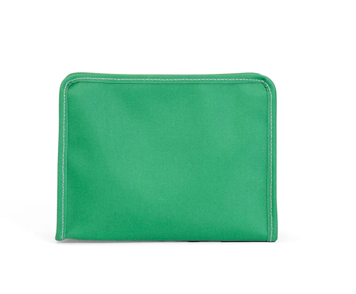 ROADIE MEDIUM Zip Pouch -
  COATED CANVAS KELLY GREEN