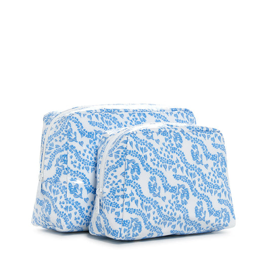 LUXE GLOSS WASH BAG SET - ALL HEART BLUE