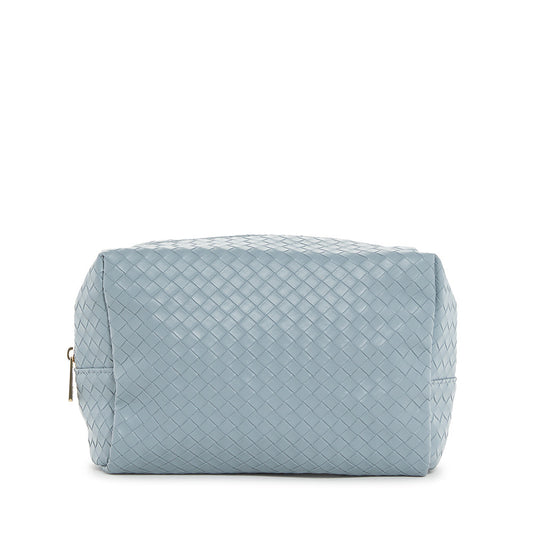 LUXE EVERYDAY Cosmetic Bag - WOVEN BLEU