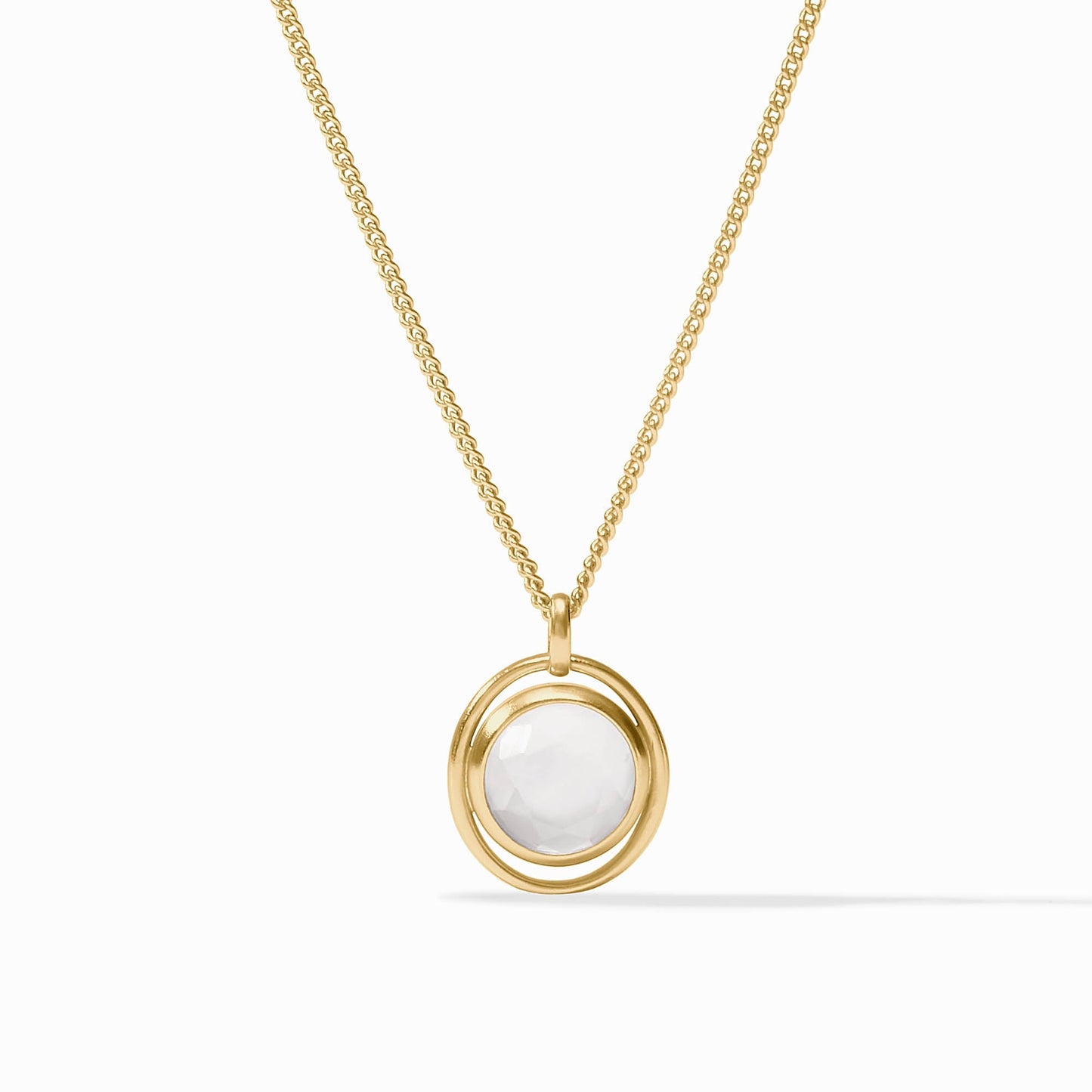 Laguna Solitaire Necklace - Iridescent Clear Crystal