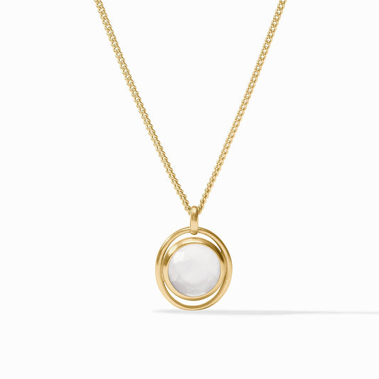 Laguna Solitaire Necklace - Iridescent Clear Crystal