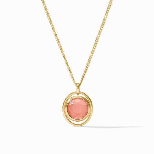 Laguna Solitaire Necklace - Iridescent Melon