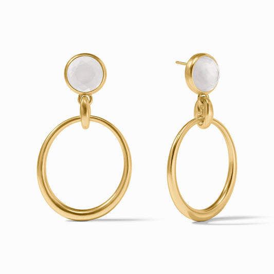 Laguna Statement Earring - Iridescent Clear Crystal