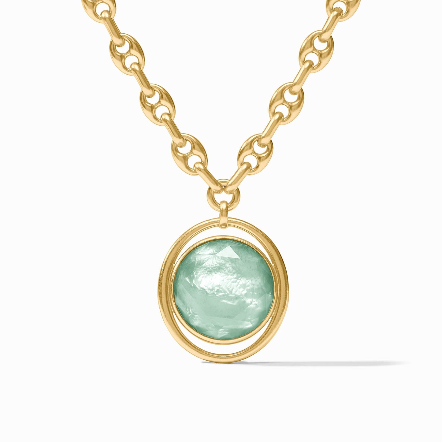 Laguna Statement Necklace - Iridescent Aquamarine Blue