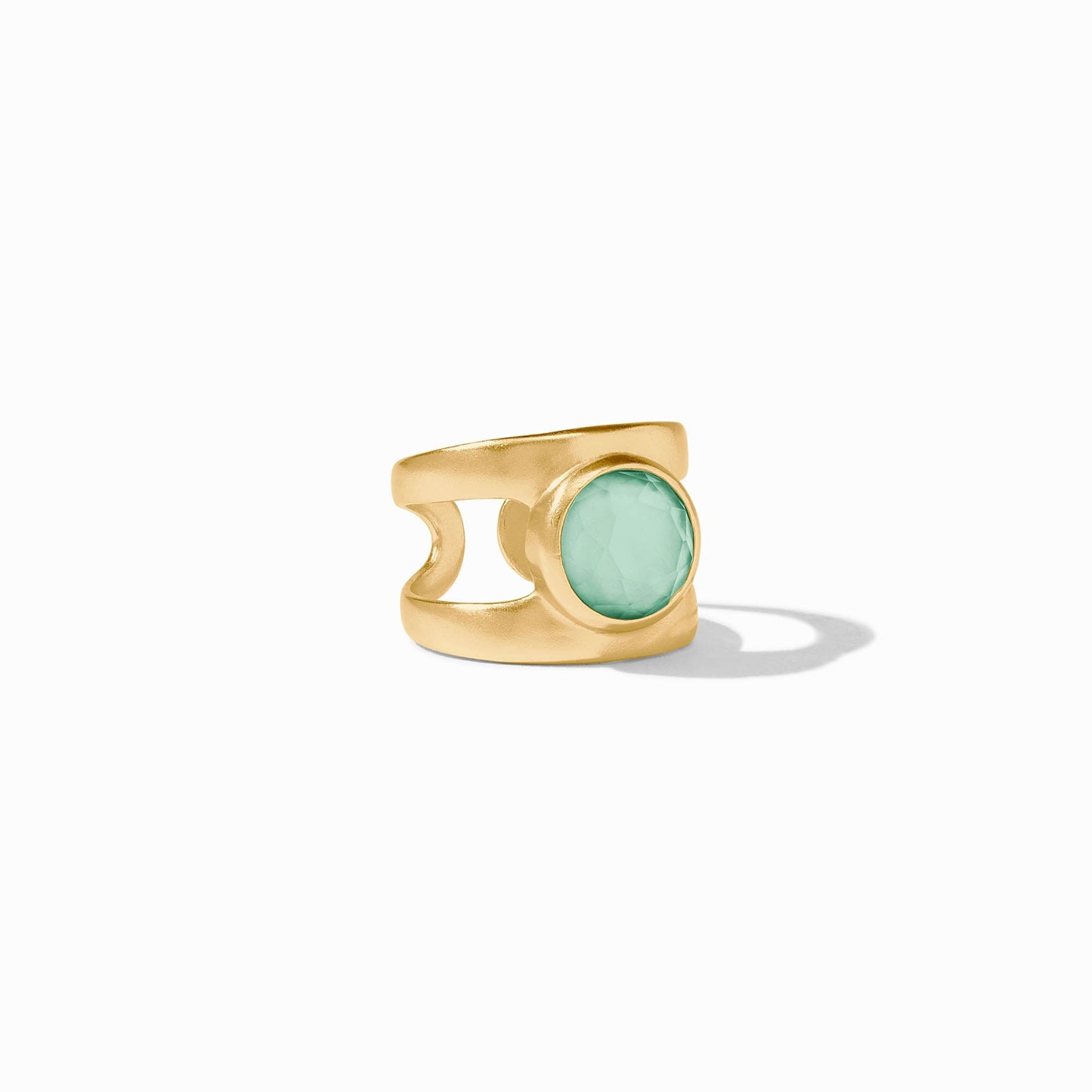 Laguna Stone Ring - Iridescent Aquamarine Blue - 6/7