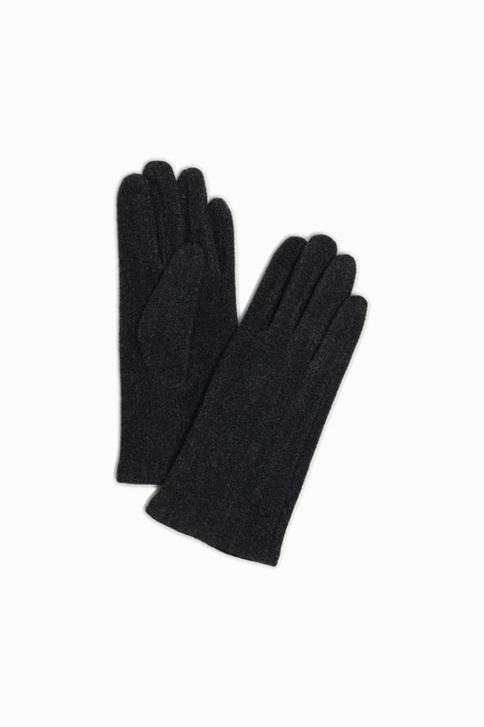 Chic Plain Gloves in Charcoal