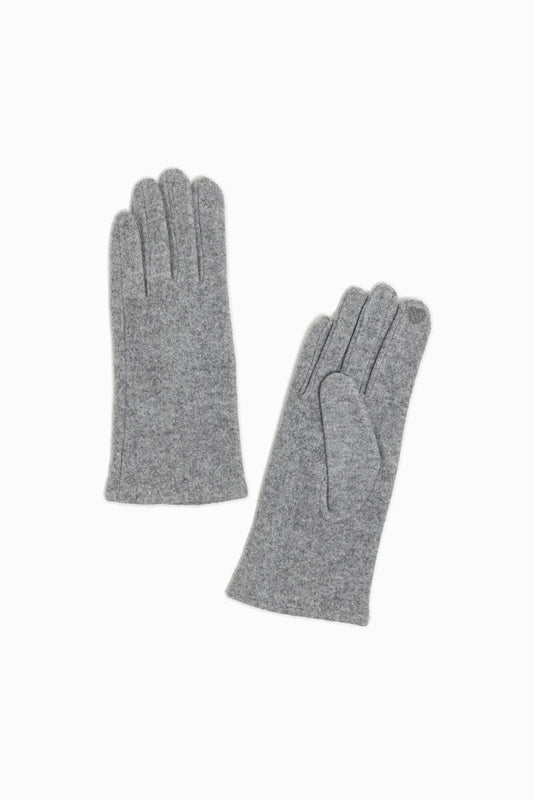 Chic Plain Gloves in Gray