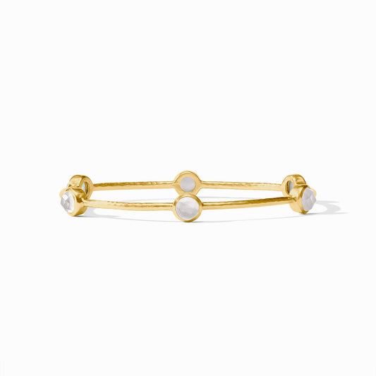 Milano Luxe Bangle in Iridescent Clear Crystal