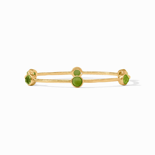 Milano Luxe Bangle in Iridescent Palmetto Green