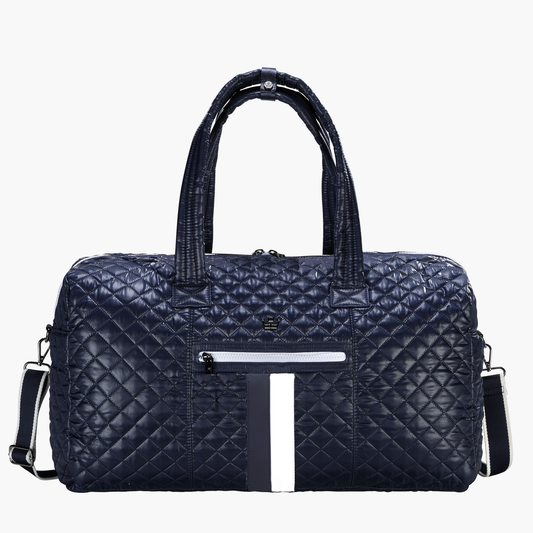 Oliver Thomas - 24 + 7 Weekender Duffle - Dark Navy / Dark Navy White Stripe