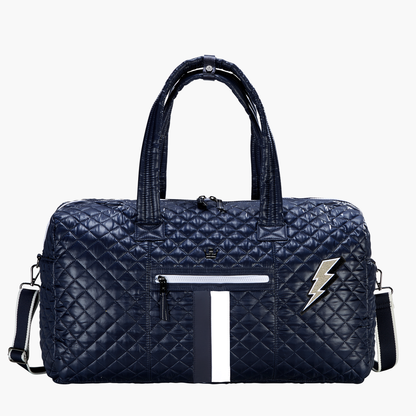 Oliver Thomas - 24 + 7 Weekender Duffle - Dark Navy / Dark Navy White Stripe