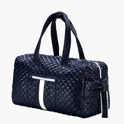 Oliver Thomas - 24 + 7 Weekender Duffle - Dark Navy / Dark Navy White Stripe