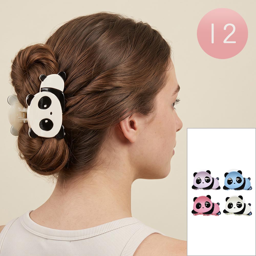 Cute Panda Hair Claw Clips