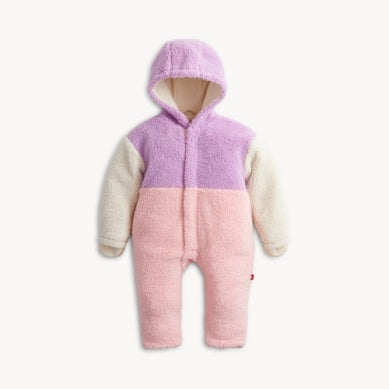 Pink Colorblock Sherpa Girls Pram