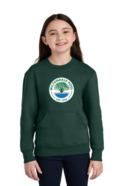 Wiltondale - Port & Co Youth Core Fleece Crewneck Pocket Sweatshirt
