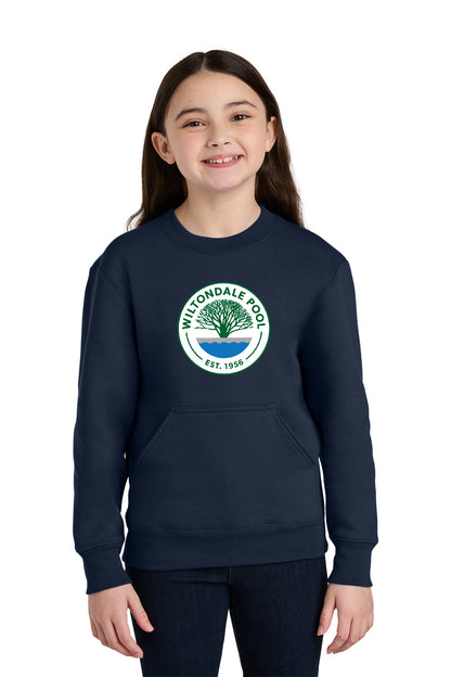 Wiltondale - Port & Co Youth Core Fleece Crewneck Pocket Sweatshirt